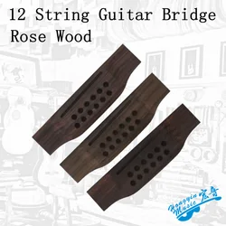 12 string Guitar Universal Bridge Replacement Parts High Quality Solid Wood Guitar Accessories 154*41.2*9  Rosewood