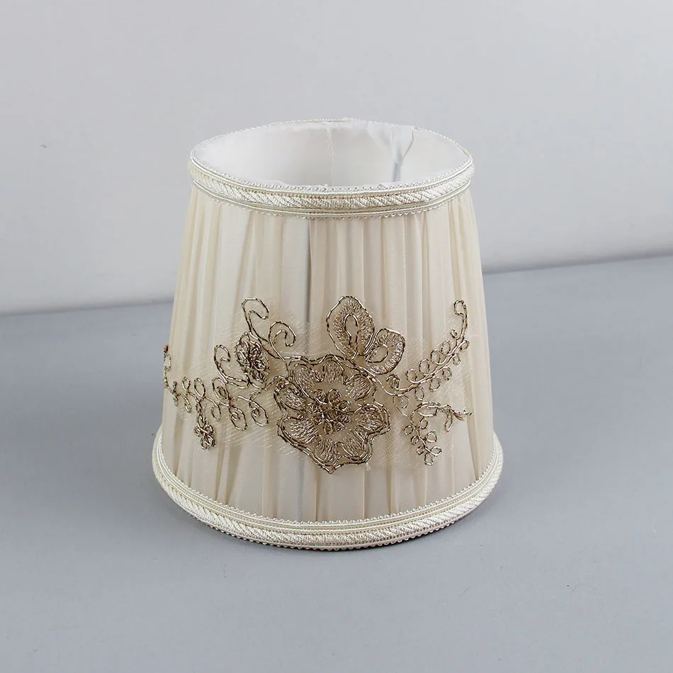 DIA 15.5cm/6.1inch High Quality pink Color Lace Lampshades for lamp, E14