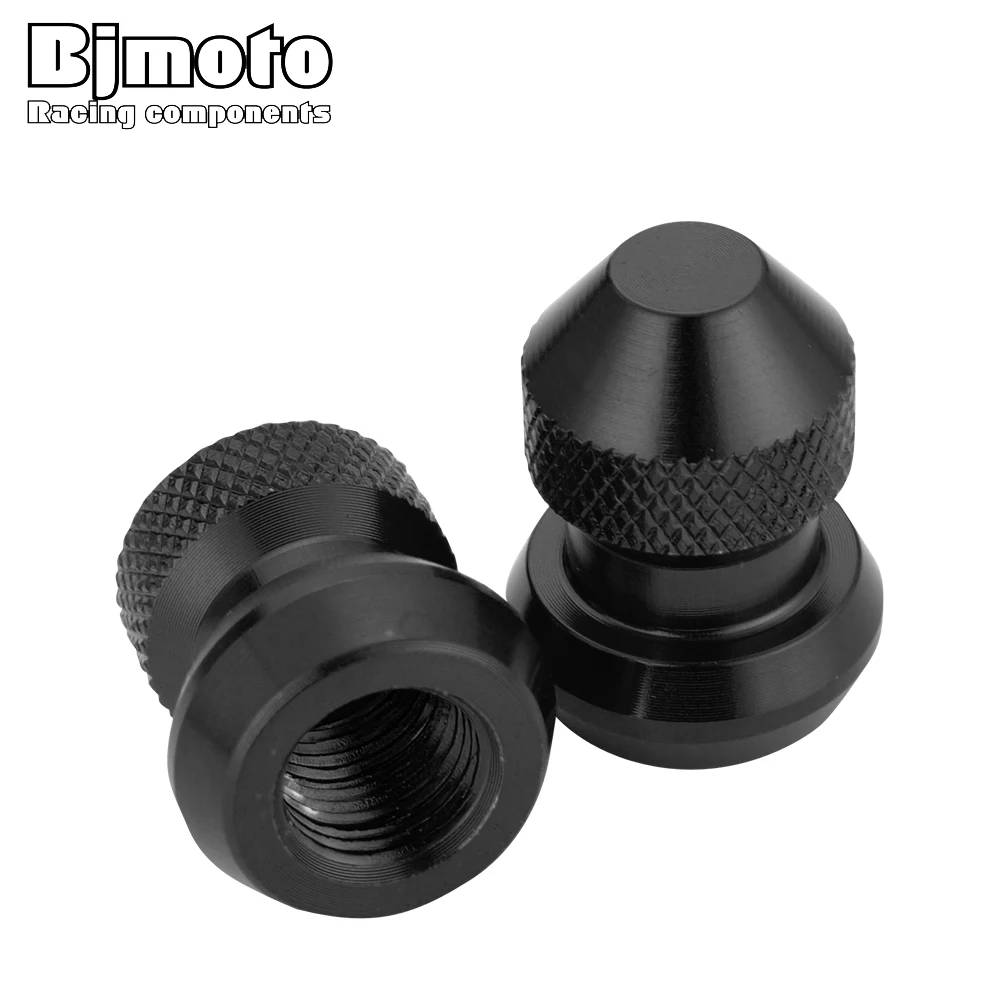 

Bjmoto 2pcs Aluminum Car Trucks Bikes Motorcycles Wheel Tires Valves Tyre Stem Air Caps Airtight Cover For Honda Yamaha Black