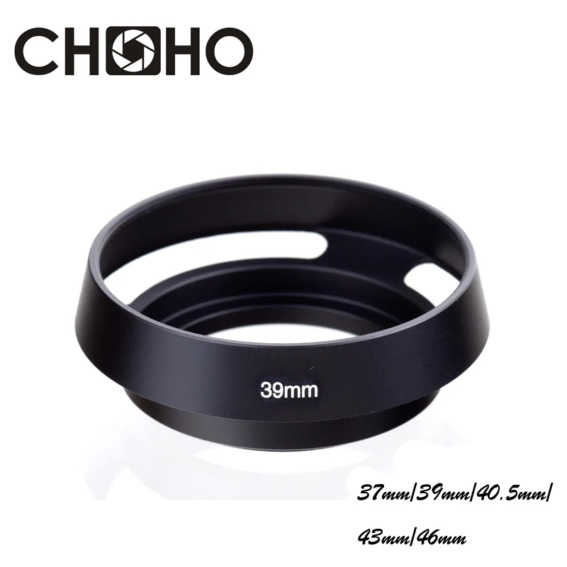 Osłona obiektywu aparatu metalowa wentylowana 37mm 39mm 40.5mm 43mm 46mm wkręcana Lente Protect dla Canon Nikon Sony Leica Olympus Pentax