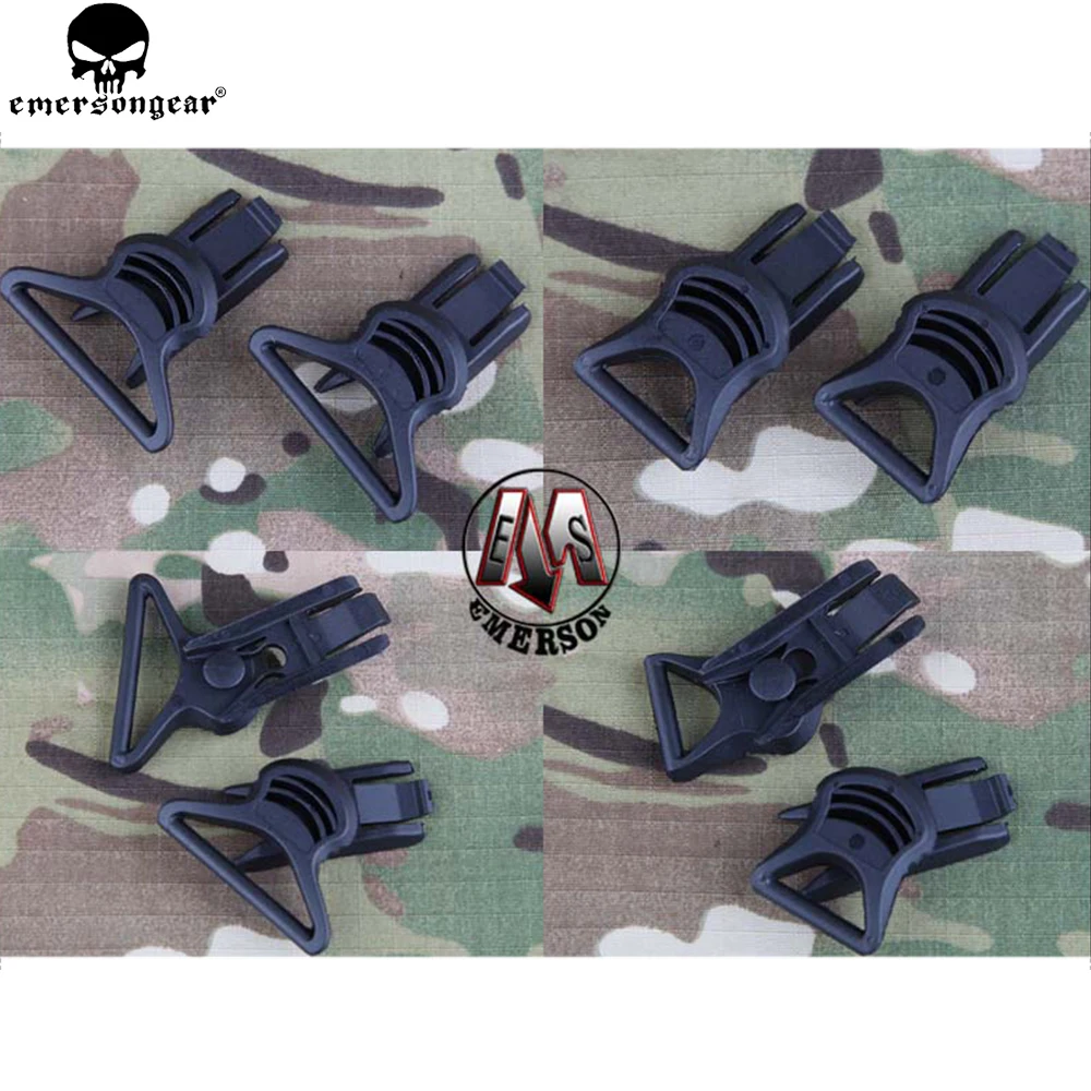 EMERSONGEAR FAST Helmet Goggle Swivel Clips emerson Heltmet Accessories Adaptor Airsoft Paintball Helmet Gears Black EM8620
