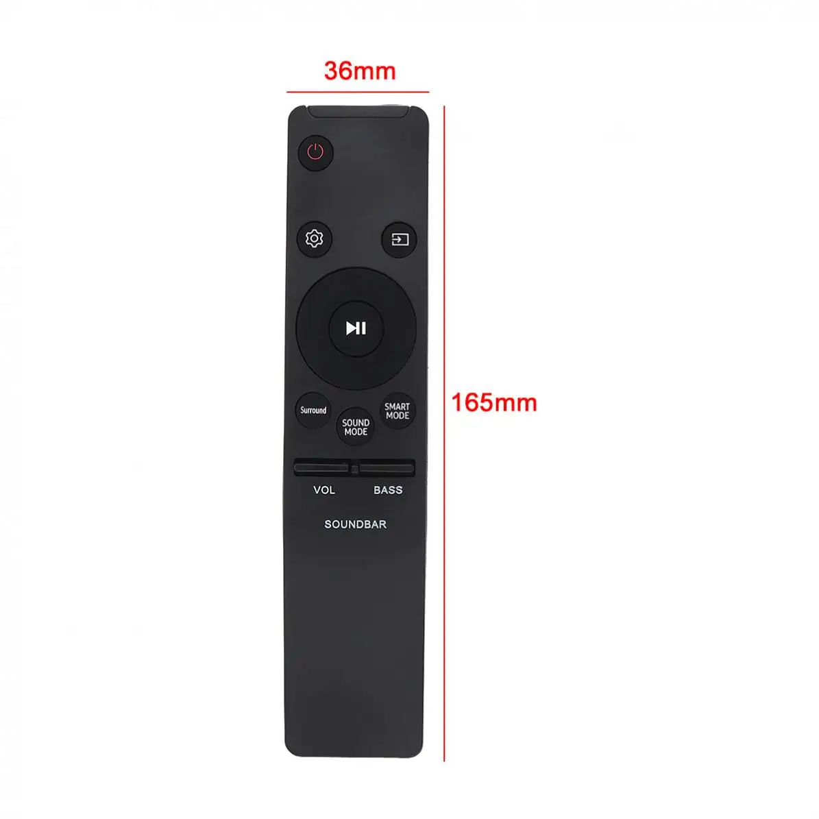 ABS IR 433MHZ Replacement TV Remote Control with Long Remote Control Distance Suitable for Samsung Sound Bar AH59-02759A