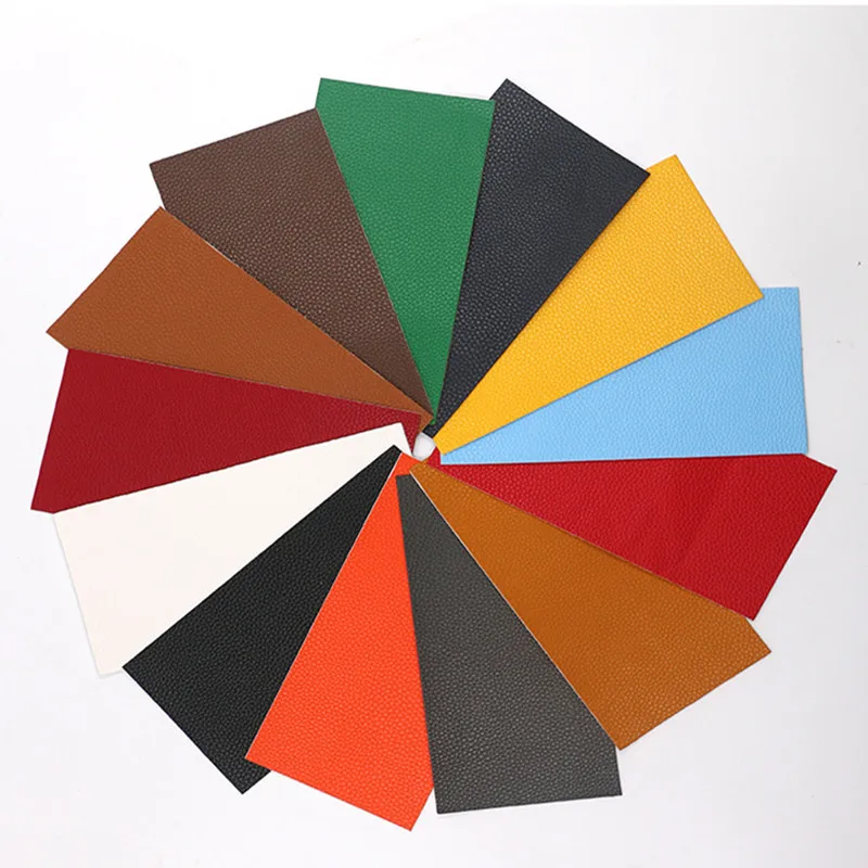 Self-Adhesive Leather Patches for Clothing Repairing, PU Fabric, Big Stickr Patches, 12 Colors, 20cm * 10cm, No Ironing