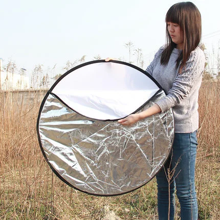 

Camera 80cm 5 in 1 Photo Light Reflectors Collapsible Reflector + Carrying Bag Round Photography/Photo Reflector for Studio