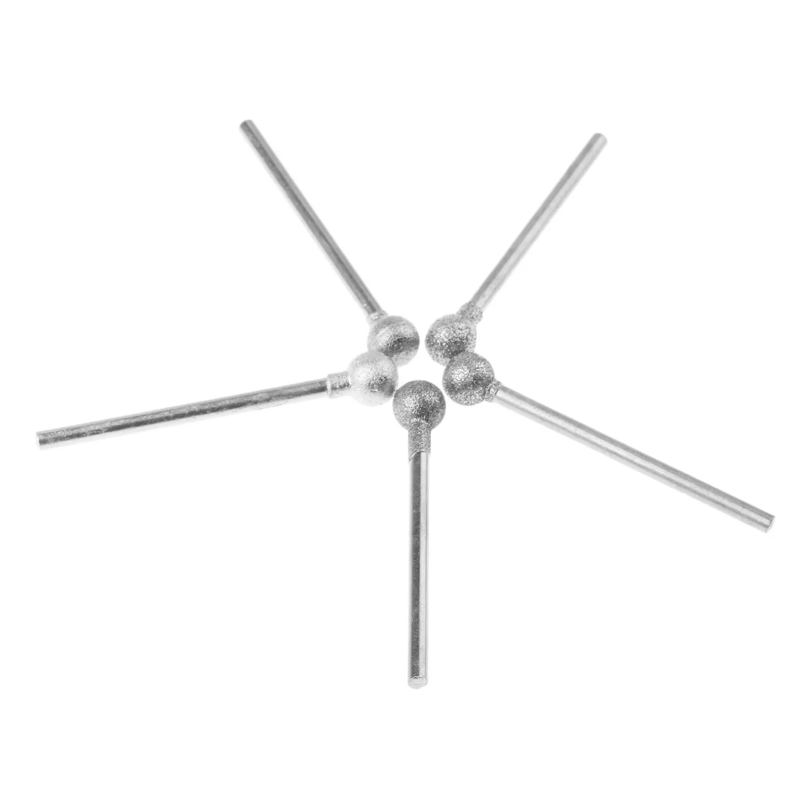 DRELD 5 шт. 2,35 мм хвостовик Алмазный Сферический Полировочный шлифовальный наконечник для Dremel вращающиеся инструменты F игла