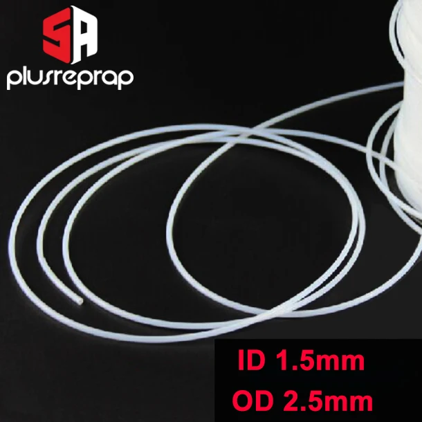 1Meter 1.5mm x 2.5mm / 0.8mm x 1.2mm PTFE Tube For 3D Printer Parts