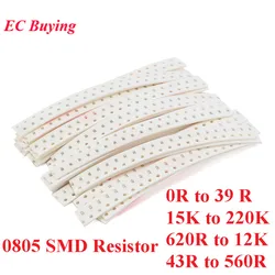 420-500pcs 0805 SMD Resistors Kit Assorted Kit 5% Sample Kit Sample Bag DIY Kit Electronic Component 25 Values*20pcs 3K 200pcs