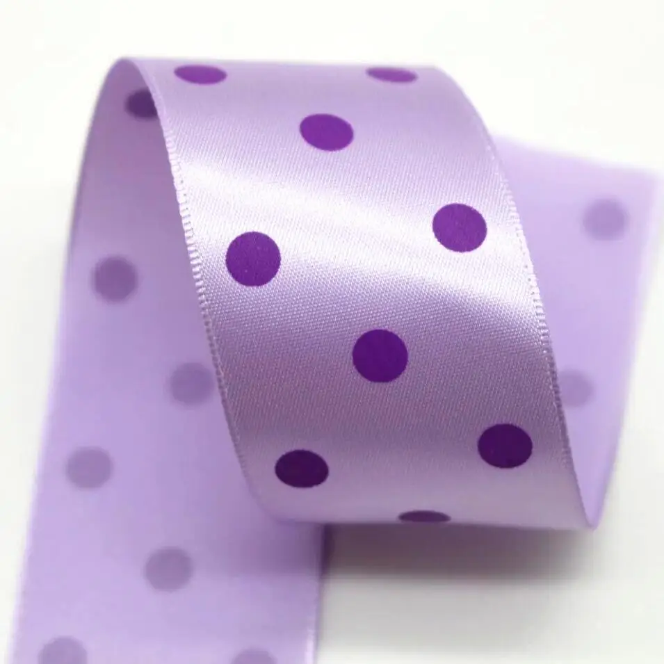 10 Yards 38MM Dots Ribbon Hair Bows DIY Crafts Handmade Accessories Home Decoration