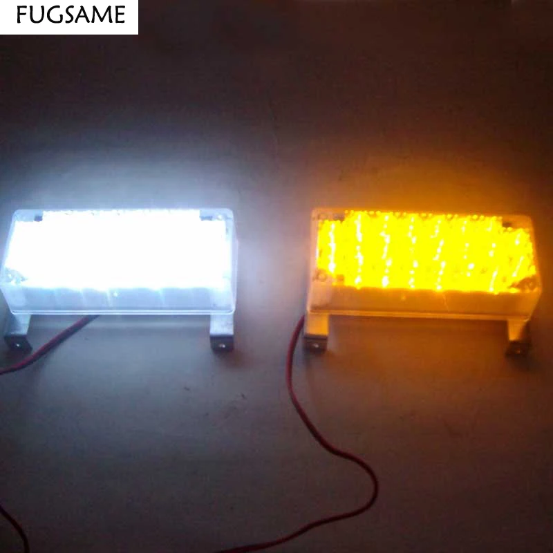 

FUGSAME Auto 2x22LED Strobe Light Flash Warning Flash Strobe Emergency Police Truck Lamp 44LED Red Blue White Green Amber Yellow