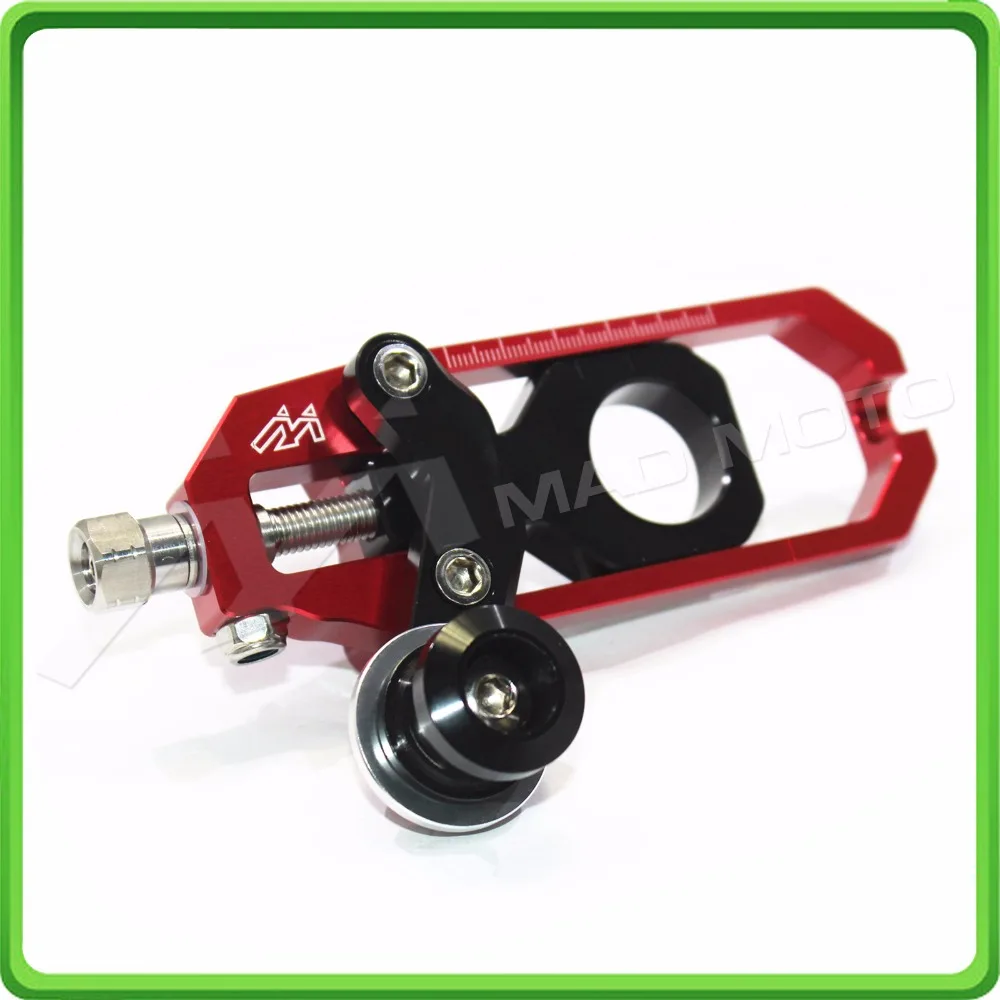 Motorcyclr Chain Tensioner Adjuster with spool fit for APRILIA RSV4 2009 2010 2011 2012 2013 2014 Red&Black