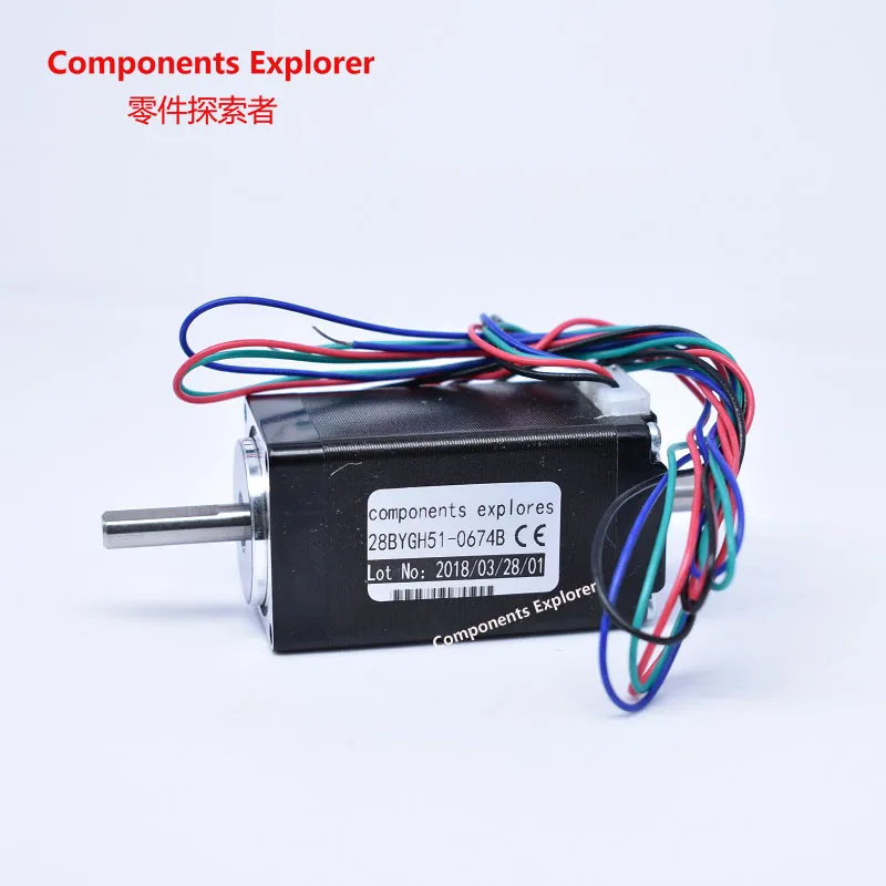 

Stepper Motor,Nema11 Double Shaft Stepper Motor 28BYGH51-0674B