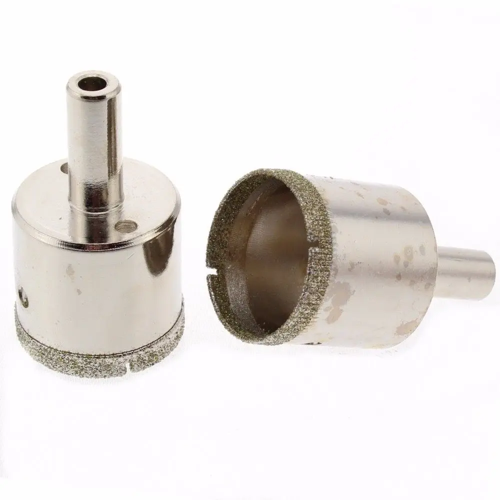 

2Pcs 20-40mm Diamond Coated Hole Saw Core Drill Bits Hole Opener Kit for Glass Tile Stone Marble Granite Drilling ILOVETOOL