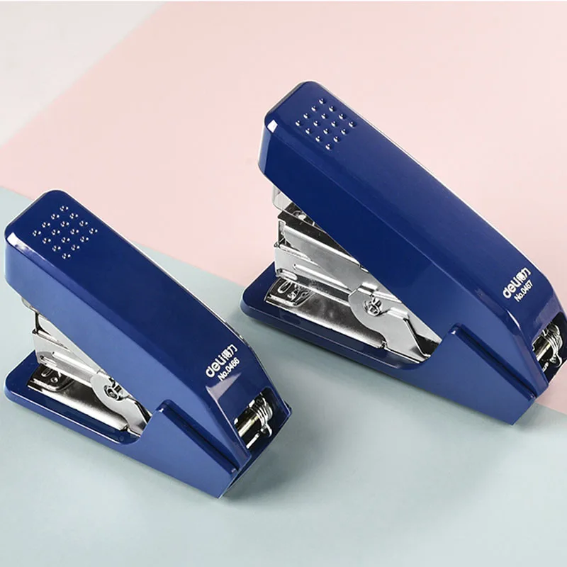 Deli Labor-saving stapler office supplies student special mini small stapler standard multi-function practical stapler