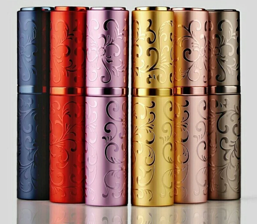 100pcs Empty 10ml Refillable Portable Mini Empty Perfume Atomizer Bottle Travel Scent Pump Spray Case