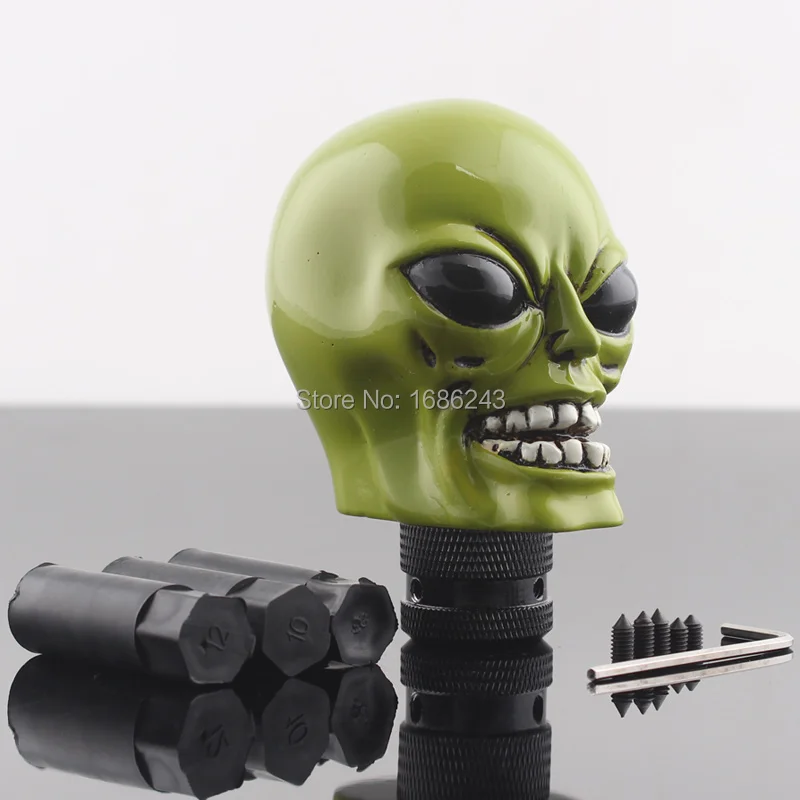 Aliens Head Model Car Truck Shifter Gear Shift Knob Manual Lever Stick Universal