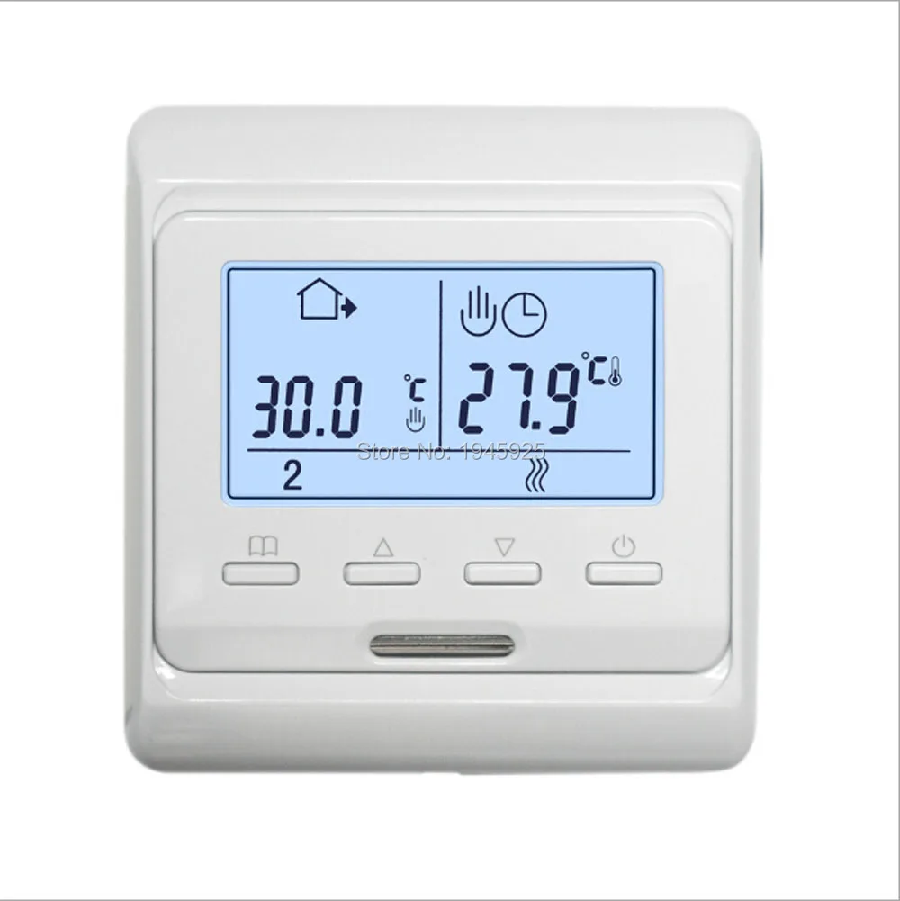 220~240V AC 50/60Hz 16A LCD Programmable Electric Digital Floor Heating Room Air Thermostat Warm Controller