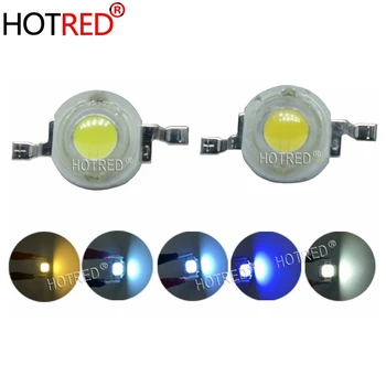 Lote 10 20 50 100pcs1w 3w branco puro quente branco frio 200 ~ 260lm led emissor de luz lâmpada 3000k 4500k 10000k 20000k