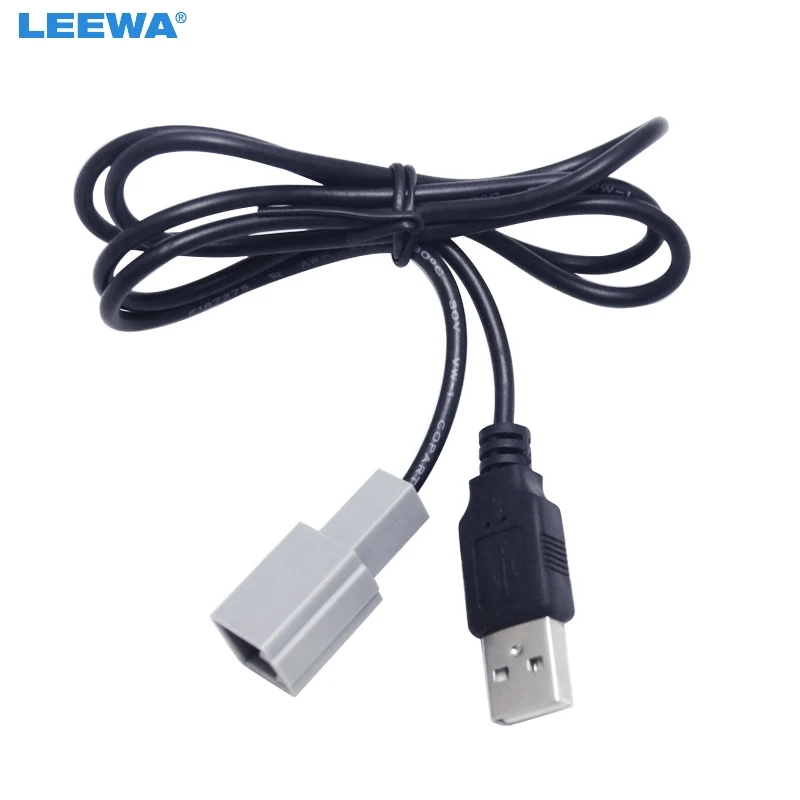 

LEEWA 5pcs Car Audio Parts Female USB Cable Adapter For LEXUS Toyota Camry Reiz RAV4 Mazda CX5 Plug #CA5106