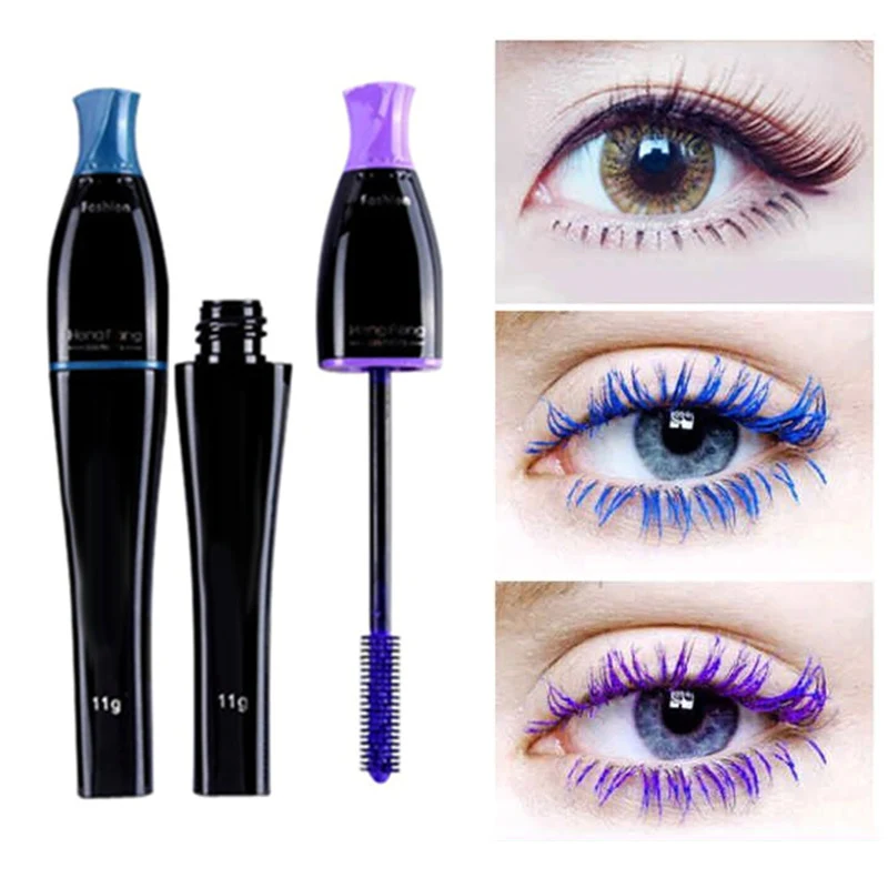 Farbe Mascara wasserdichte Kosmetik Curling Verlängerung natürliche Wimpern Mascara Wimpern verlängerung Augen Make-up-Tool für Frauen