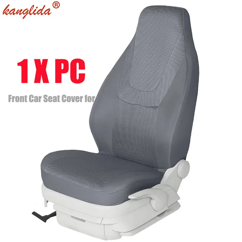KANGLIDA Front Car Seat Cover for Women Dog Airbag Compatible Universal Type Fit Most Car SUV Car Accessorie Beige Black Grey