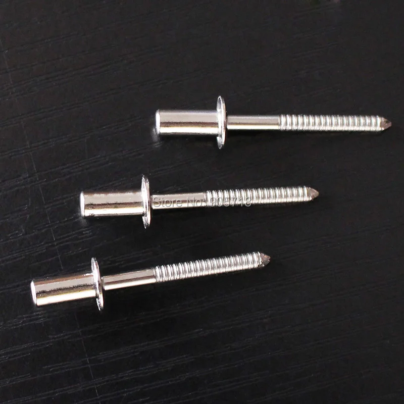 50 pezzi M4.8x11mm Rivetti con estremità chiusa Rivetti con rivetti cavi in acciaio inossidabile 304 Rivetti