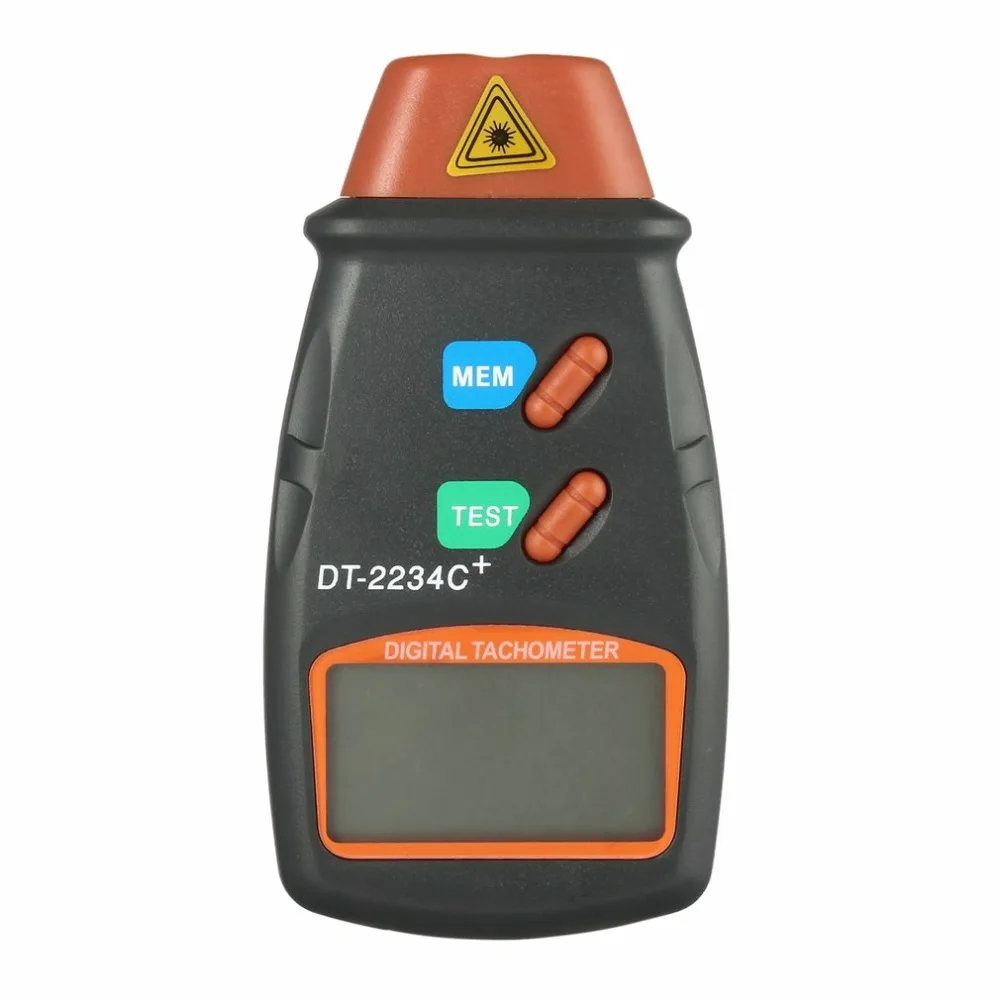 Non-contact Laser Photo Tachometer Handheld Speed Measurement Meter LCD Digital RPM Meter Tach Laser Speedometer