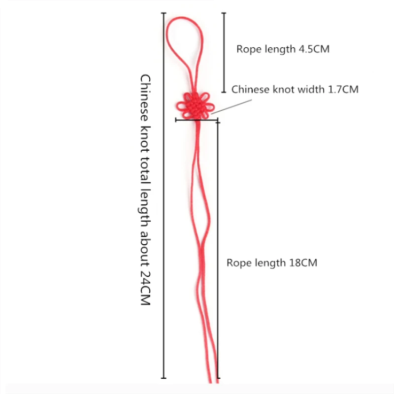 100PCS Mini Chinese Knots Tassel DIY Jewelry Home Textile Curtain Clothing Sewing Accessories Car Key Bag Pendant Craft Tassels