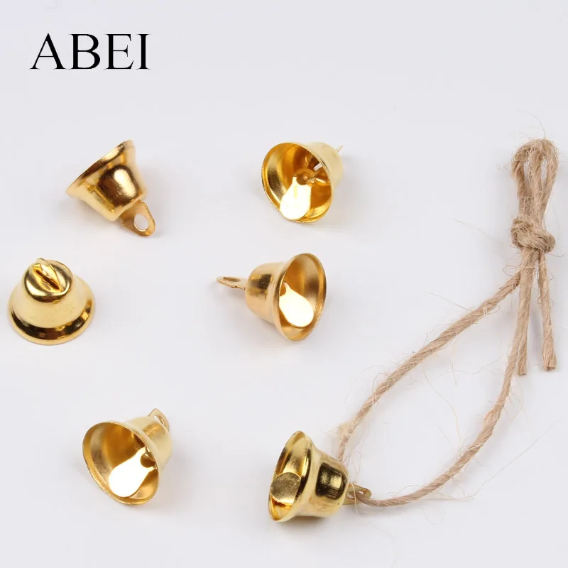 50pcs 100pcs Gold Silver Christmas Gingle Bell For Party Wedding Home Xmas Tree Decoration Jewelry Finding DIY Bells Crafts