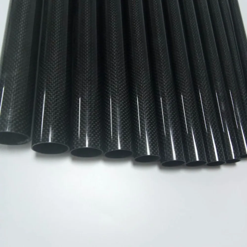 1 Roll Wrapped Carbon Fiber Tube 3K Glossy surface diameter 10mm 12mm 14mm 16mm 18mm 22mm 24mm 26mm 28mm 30mm 32mm Length500mm