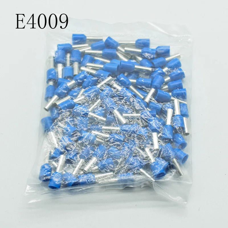 E4009 Tube insulating terminals 4MM2  Cable Wire Connector Insulated Insulating Crimp Terminal Connector 100PCS/Pack