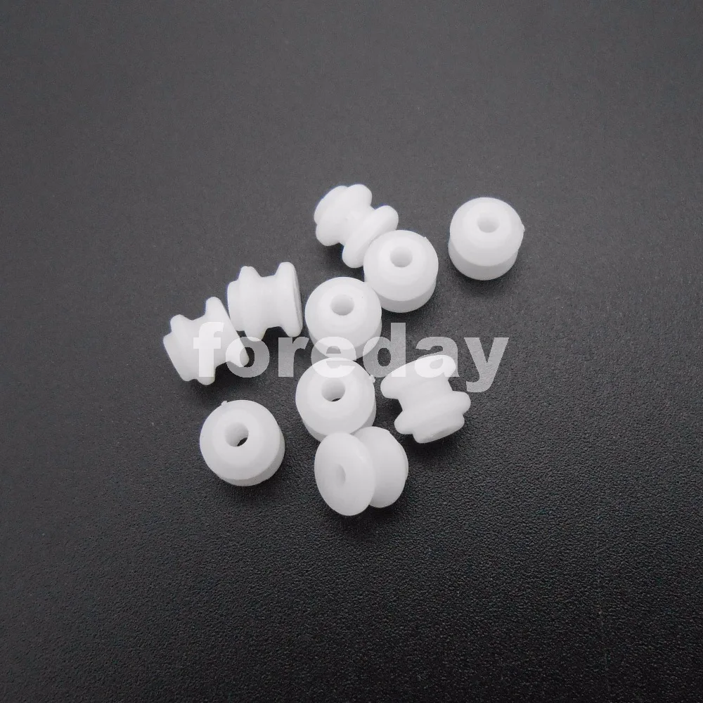 NEW 20PCS Dia=6mm Plastic Pulley Gear Model Timing Wheels dia.6mm Shaft dia. 2mm 1.95MM White 20PCS/LOT * FD176X20