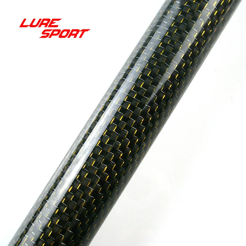 LureSport colorful Thread Woven Carbon Tube 50cm rod blank Rod Buidling component Fishing Rod Blank Repair DIY Accessory