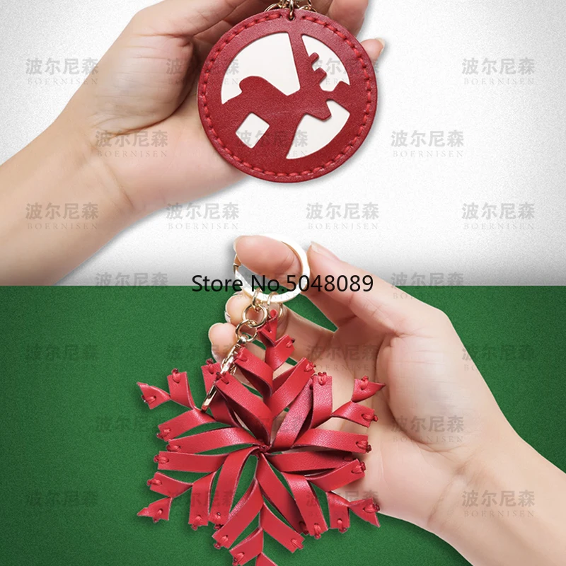 Leather Dies Cutter Japan Steel Blade Flower Christmas pendant Cutting Mold Wood Dies for DIY Leather Paper Art Crafts