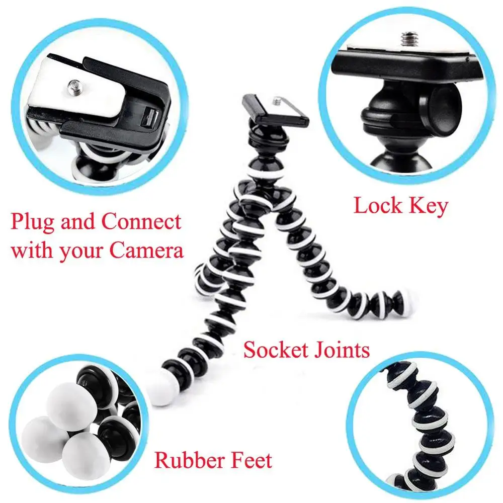 Octopus Tripod Stand Flexible Gorillapod for Mobile Phone Camera Table Desk Mini Tripod phone for iphone huawei Samsung xiaomi