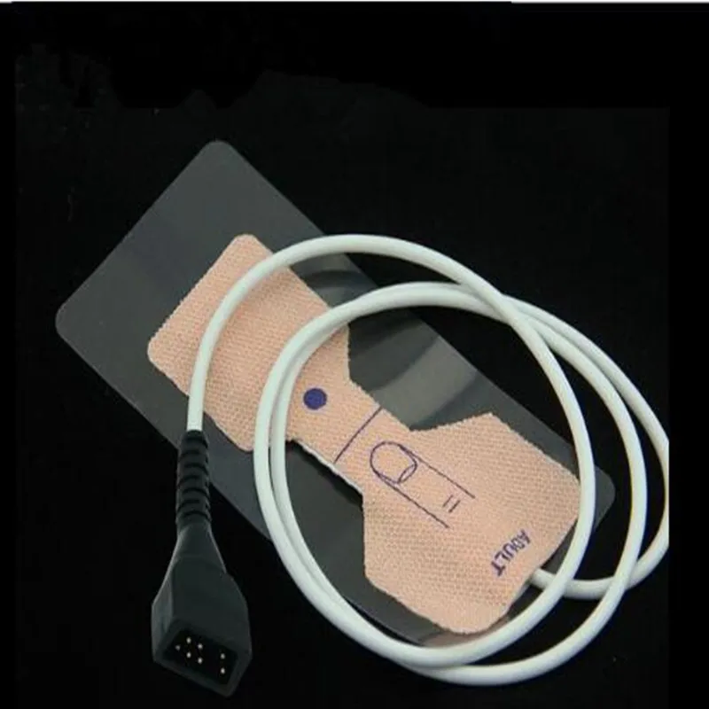 10pcs/lot Free Shipping Compatible For NONIN 2500/8500 DB7PIN Disposable Spo2 Sensor Non-Woven Spo2 Probe Oxygen Sensor PVC 1M