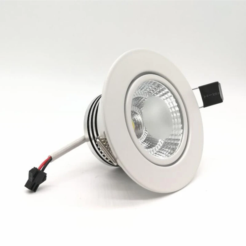 12pcs/Lot 10W Dimmable COB LED Downlight AC85-265V Warm White/ Natural White/ Cold White