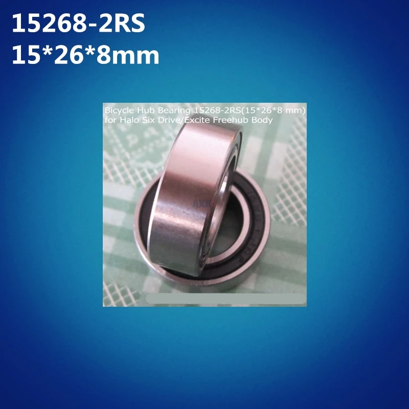 Free shipping 10pcs high quality 15268-2RS (15*26*8mm) 15268 RS bike wheels bottom bracket repair GCR15 ball bearing MR15268