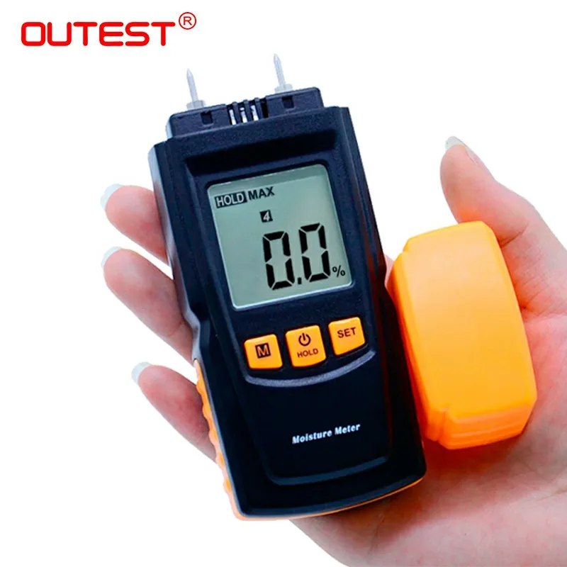 Digital LCD Display Wood Moisture Meter Humidity Tester Timber Damp Detector portable wood moisture meter GM605