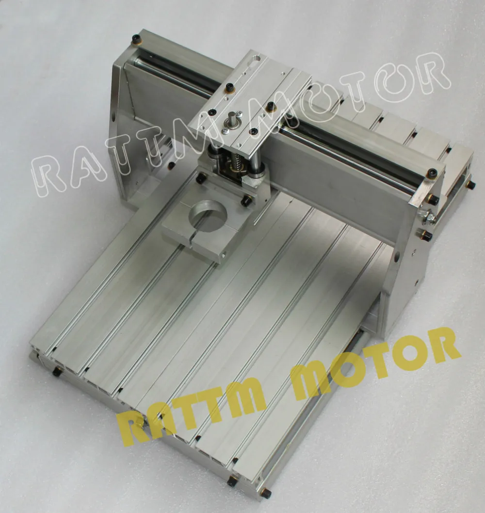 【 EU Free VAT 】 3040 CNC router milling machine mechanical kit Frame ballscrew with 43mm Neck Spindle Mount for KRESS motor
