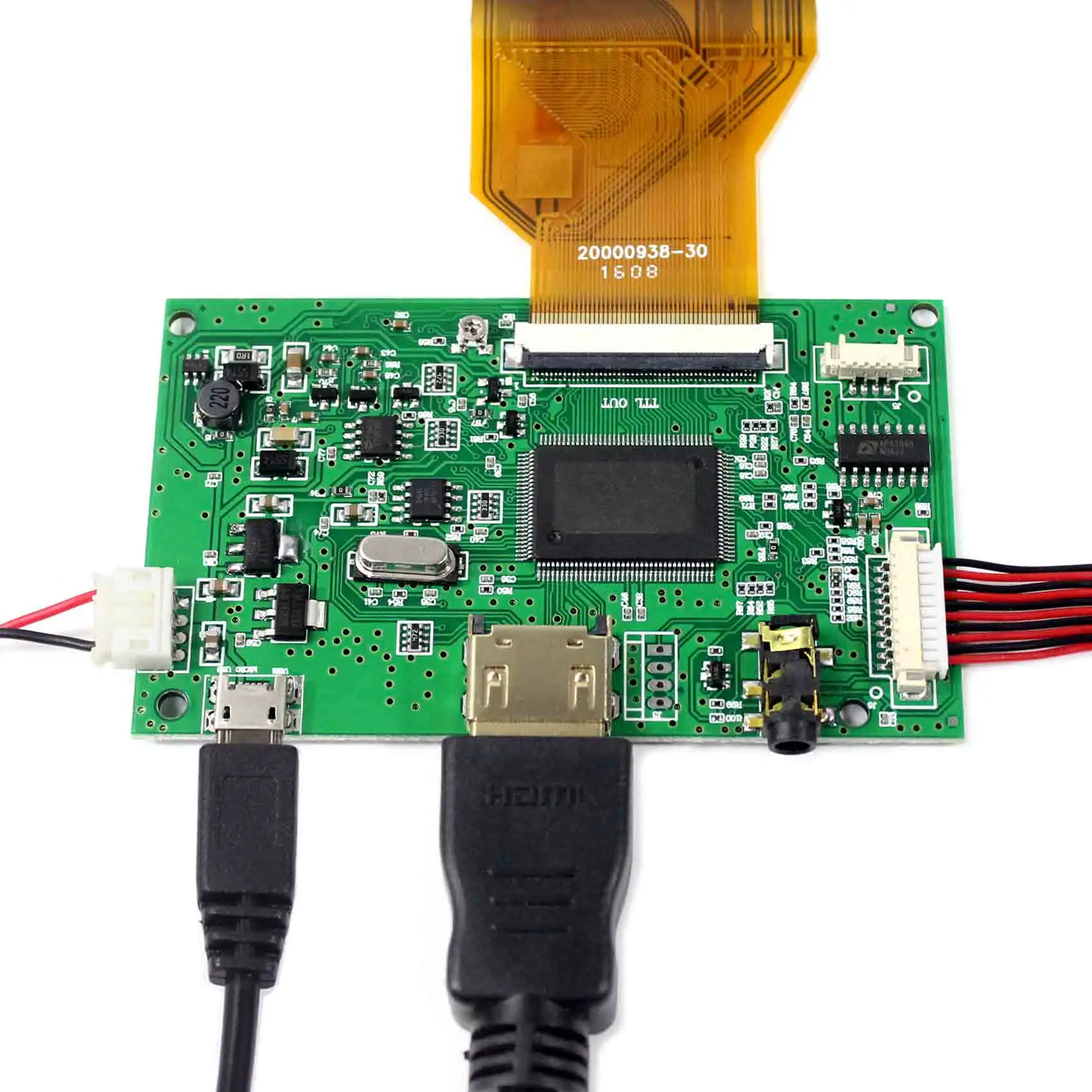 フィットラズベリーパイ8 "AT080TN64 800X480液晶hd mi lcdコントローラボード