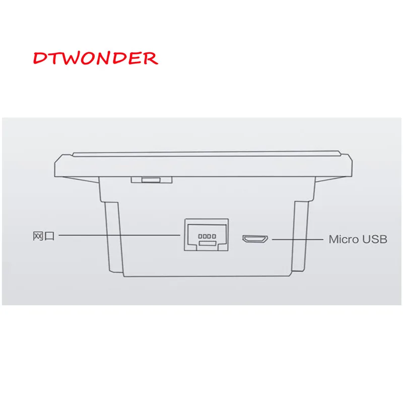 قارئ ويغان المستشعر الأوتوماتيكي ، RFID ، مستشعر القرب ، زجاج مقسى ، USB ، رمز QR العلوي ، DT008 ،