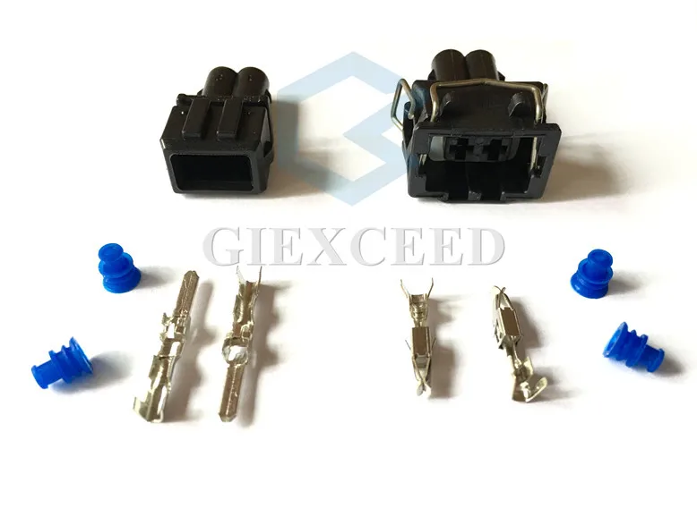 2 Sets 2 Pin AC Assembly 357 972 762 / 357 972 752 Female Male Automotive Waterproof Wiring Harness Connector Auto Socket