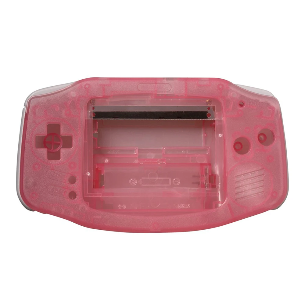 2 قطعة من البلاستيك استبدال قذيفة ل Gameboy مقدما ل GBA وحدة التحكم لون شفاف الإسكان غطاء شاشة
