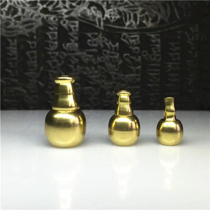 Rosary Ghuru Stupa Set Solid Brass Golden 10mm 12mm 15mm 20mm 24mm Prayer Mala Accessories 3-Way Beads BRO673