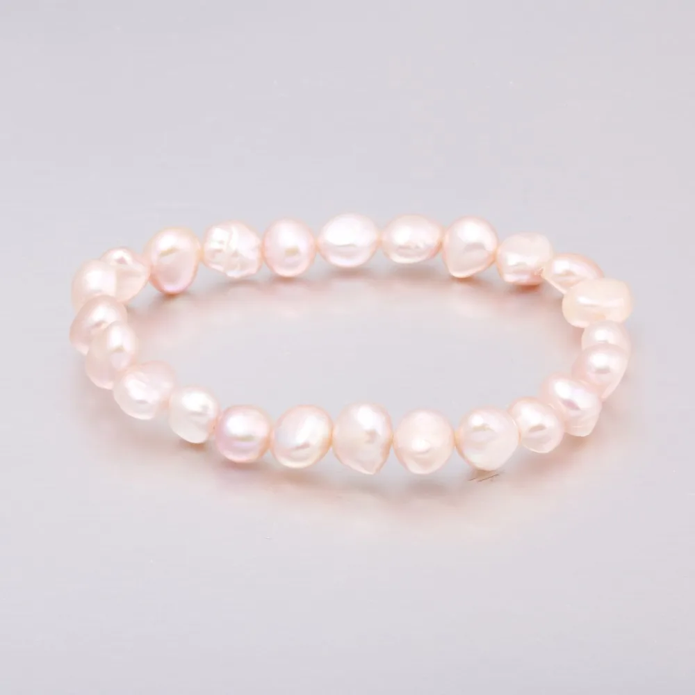 2020 High Quality 7-8 Mm Freshwater Pearl Bracelets Natural Pearl Bracelet For Women Pearl Bracelet