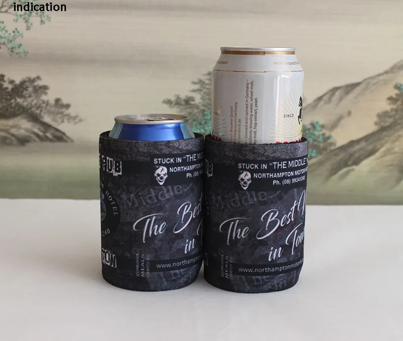 

300pcs/lot Stubby Holder Custom With Customer Logo Print Neoprene Beer Cooler Can Cooler Picnic Bags For Wine Food Wedding Gifts