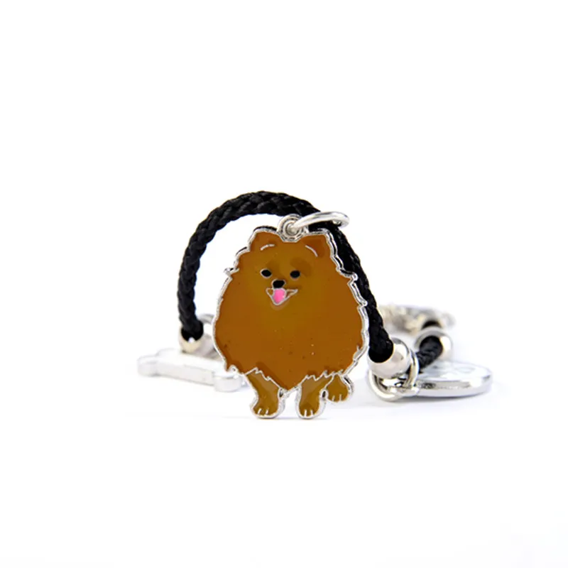 Cute Pomeranian charm bracelets amp bangles for girls women men rope chain silver color pet dog pendant male female bracelet