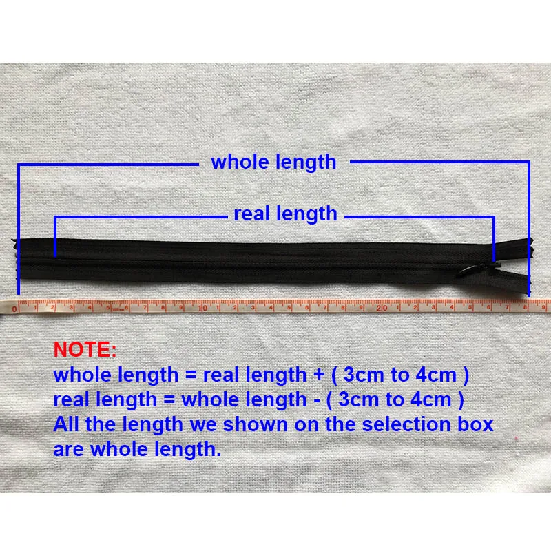 8Pcs 36cm Long Invisible Zippers DIY Nylon Coil Zipper For Sewing Clothes Dress Garment Acceossories Black White Beige 21Colors
