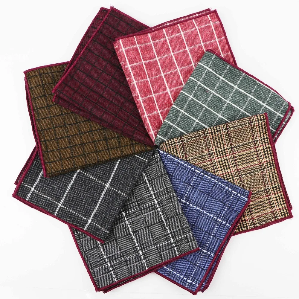 Полосатый хлопок тканые носовые платки