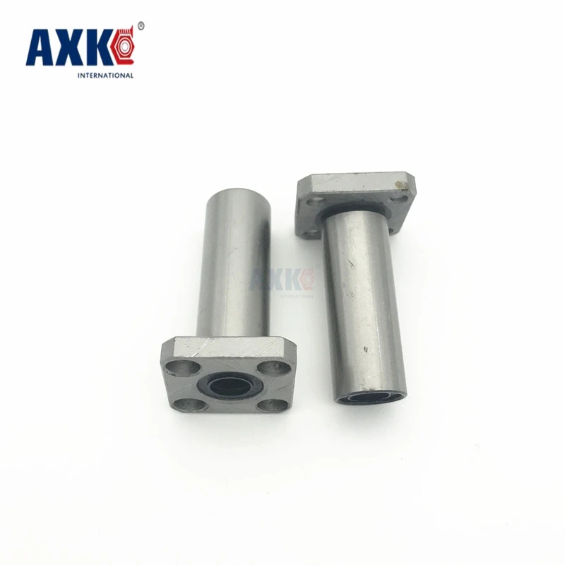 AXK 3d Printer 2pcs/lot Lmk12luu 12mm Longer Round Flanged Type Linear Bushing Ball Bearing Cnc Parts For Reprap Ultimaker 2